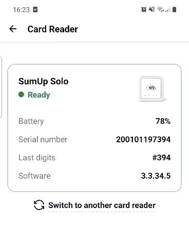 Card Reader Page